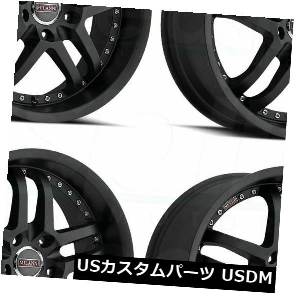 ホイール 4本セット 20x10.5サテンブラックホイールMilanni 9012 Kapri 5x120 20（4個セット）  20x10の通販は