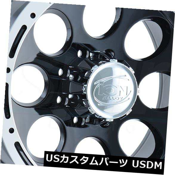 ホイール 4本セット 17x9ブラックマシニングドリップホイールイオン174 6x135 0（4個セット）  17x9 Black Machの通販は