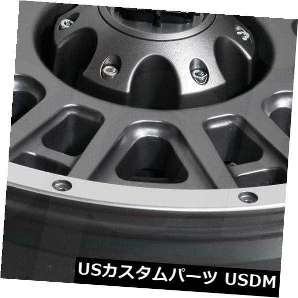 ホイール 4本セット 20x9グレーマシニングドリップホイールビジョン418ウィドウ8x6.5 / 8x165.1 12（4個セット）  2の通販は