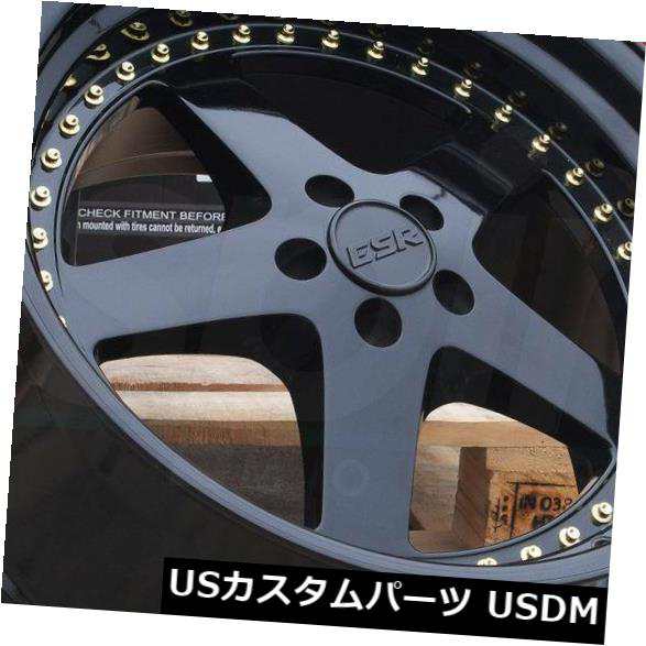 ホイール 4本セット 18x9.5グロスブラックホイールESR SR04 SR4 5x100 35（4個セット）  18x9.5 Glossの通販は
