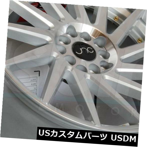 ホイール 4本セット 18x8.5 / 18x9.5シルバーのマシンフェイス。 ホイールJNC 051 JNC051 5x100 35/35の通販は