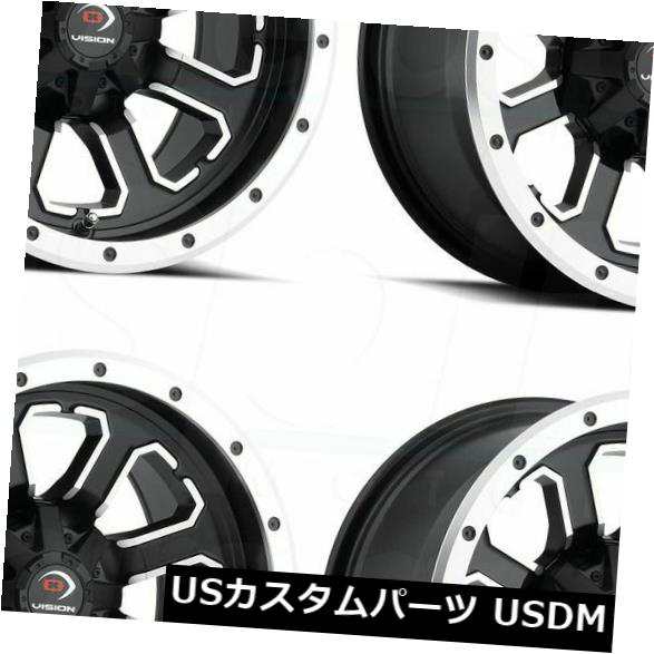 ホイール 4本セット 12x7ブラックマシニングホイールビジョンATV 548コマンダー4x110 3（4個セット）  12x7 Blackの通販は 253,440円