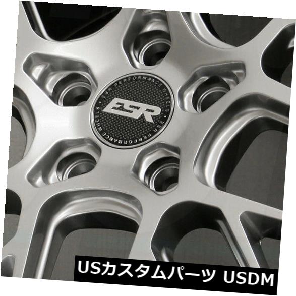 ホイール 4本セット 18x8.5 / 18x9.5ハイパーシルバーホイールESR CS11 5x100 30/35（4個セット）  18xの通販は