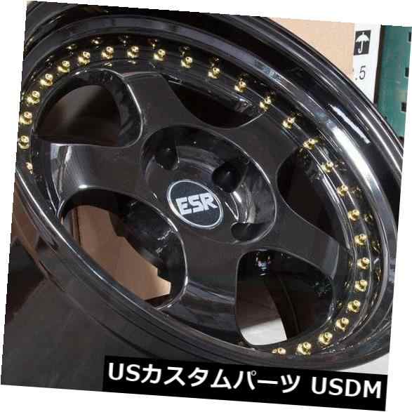 ホイール 4本セット 17x9.5グロスブラックホイールESR SR06 SR6 5x114.3 30（4個セット） 17x9.5 Glo｜au  PAY マーケット