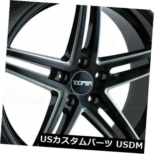 ホイール 4本セット 20x8.5 / 20x10グロスブラックミルドホイールトゥーレンTR73 5x112 30/40（4個セット）  2の通販は