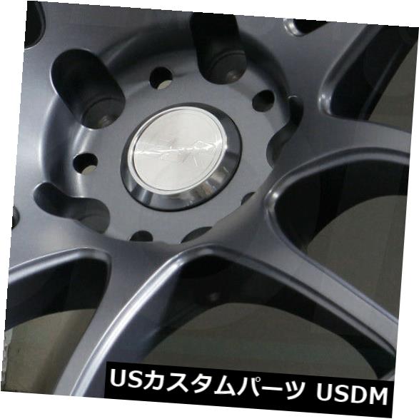 ホイール 4本セット 18x8.5 / 18x9.5チタンホイールESR SR08 SR8 5x120 30/35（4個セット）  18x8の通販は
