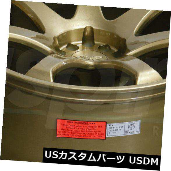 ホイール 4本セット 15x8ゴールドホイールXXR 551 4x100 / 4x114.3 21（4個セット）  15x8 Gold Whの通販は