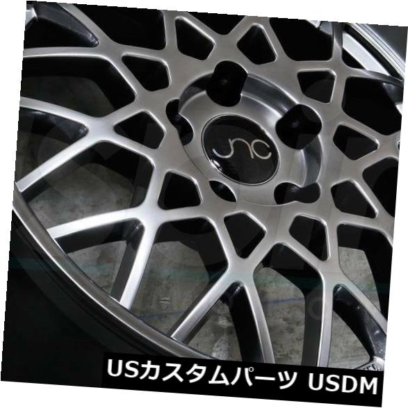 ホイール 4本セット 18x9.5ハイパーブラックホイールJNC 016 JNC016 5x114.3 25（4個セット） 18x9.5 の通販は