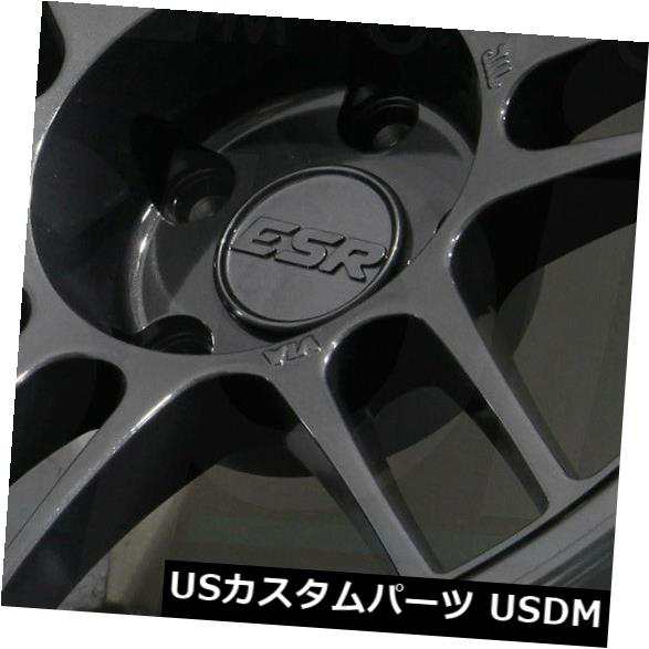 ホイール 4本セット 18x9.5 / 18x10.5ガンメタルホイールESR SR11 5x114.3 35/22（4個セット）  18xの通販は