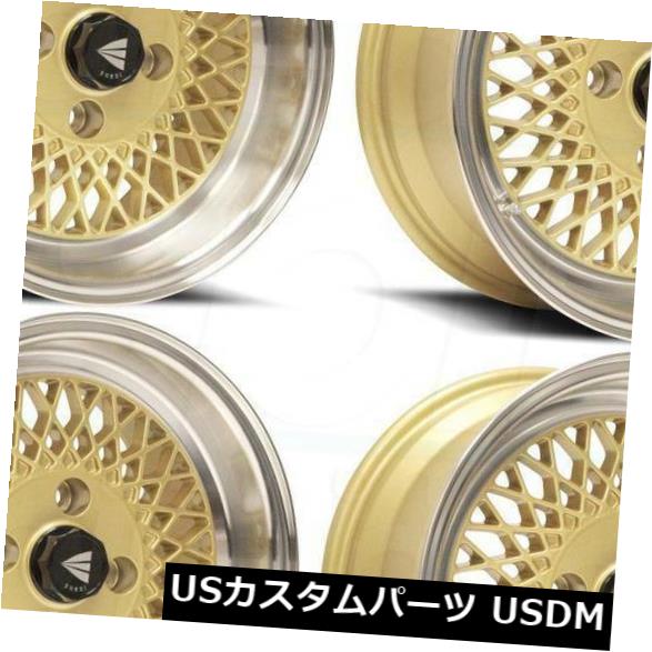 ホイール 4本セット 15x7 / 15x8ゴールドペイントホイールEnkei Enkei92 4x100 38/25（4個セット）  15の通販は