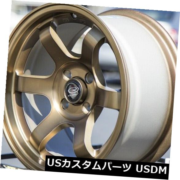 ホイール 4本セット 15x7フルロイヤルスポーツブロンズホイールRota Grid Concave 4x100 20（4個セット） 15の通販は