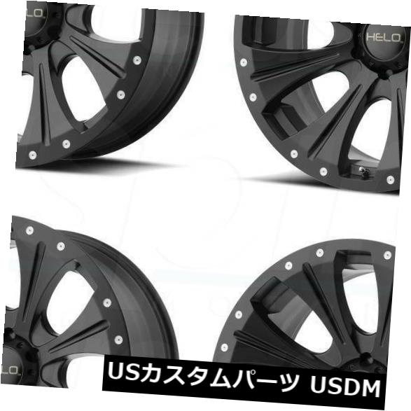 ホイール 4本セット 17x9サテンブラックホイールHelo HE901 5x5 / 5x127 -12（4個セット）  17x9 Satiの通販は