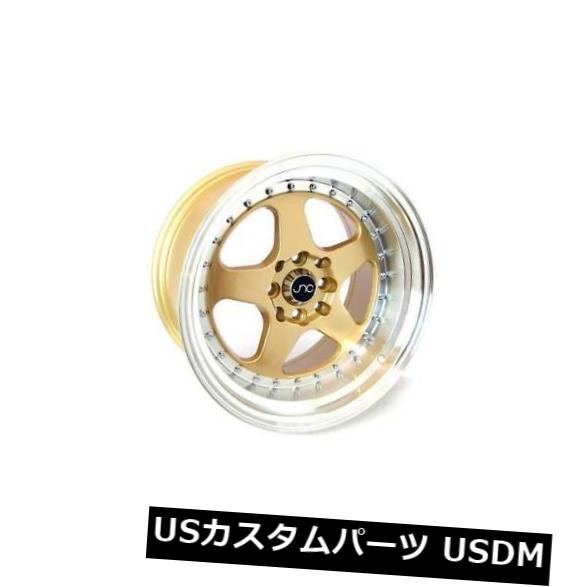 ホイール 4本セット 18x9ゴールドマシンリップホイールJNC 010 JNC010 5x120 30（4個セット）  18x9 Goldの通販は