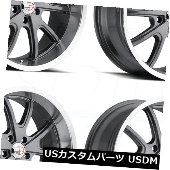 ホイール 4本セット 18x8.5ガンメタルホイールビジョン143トルク5x120 32（4個セット）  18x8.5 Gunmetal Wの通販は 166,320円