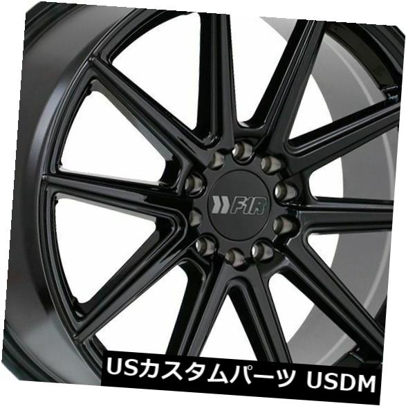 ホイール 4本セット 18x8.5 / 18x9.5グロスブラックホイールF1R F27 5x100 / 5x114.3 40/38（4個セの通販は