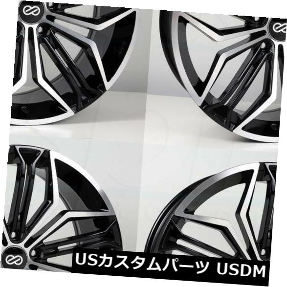 ホイール 4本セット 17x7.5ブラックマシニングホイールEnkei Cuv 5x114.3 45（4個セット） 17x7.5 Blacの通販は