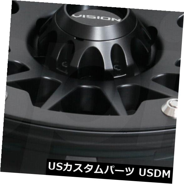ホイール 4本セット 17x9サテンブラックホイールビジョン417クリープ5x5 / 5x127 12（4個セット）  17x9 Satinの通販は