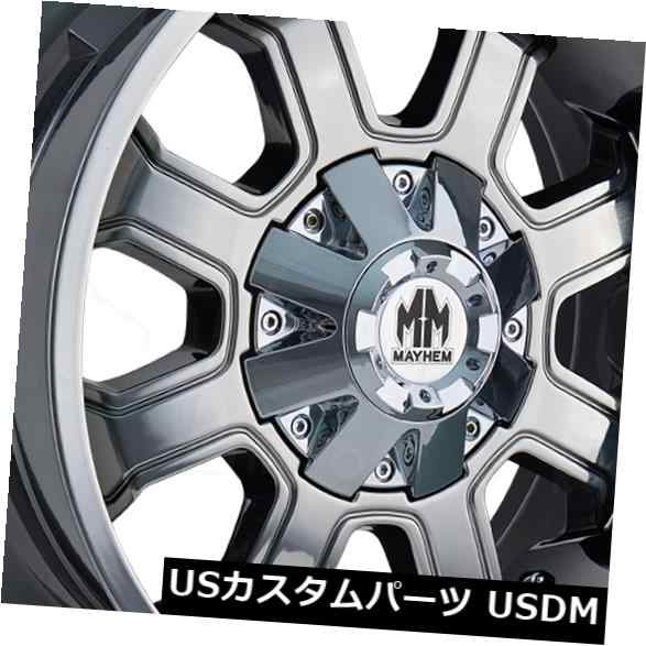 ホイール 4本セット 17x9 PVDホイールMayhem Fierce 5x5.5 / 5x139.7 -12（4個セット）  17x9 の通販は