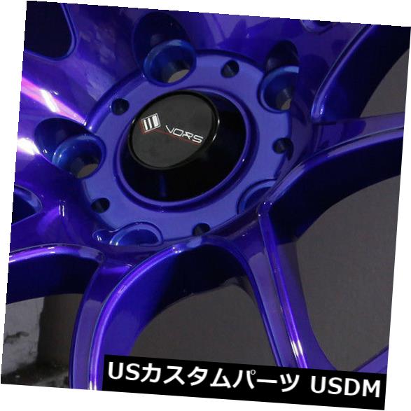 ホイール 4本セット 18x8.5 / 18x9.5キャンディパープルブルーホイールV4 TR4 5x120 35/35（4個セット）  1の通販は 182,160円