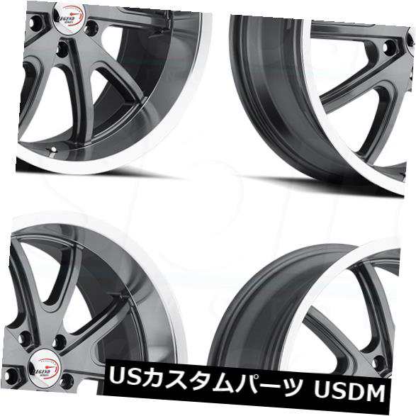 ホイール 4本セット 20x9.5ガンメタルホイールビジョン143トルク5x4.75 12（4個セット）  20x9.5 Gunmetal の通販は