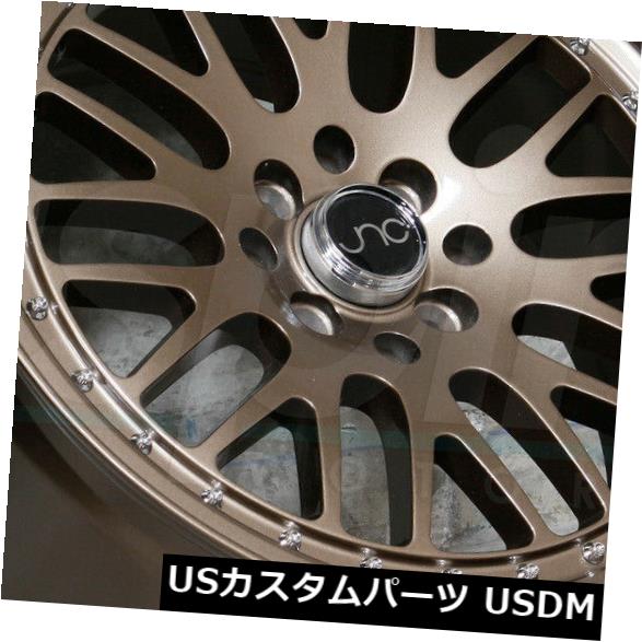 ホイール 4本セット 17x8 / 17x9グロスブロンズホイールJNC 001 JNC001 5x100 / 5x114.3 25/20（の通販は
