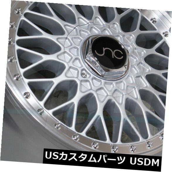 ホイール 4本セット 17x8.5シルバーマシンリップホイールJNC 004 JNC004 5x100 / 5x114.3 15（4個セットの通販は 157,080円