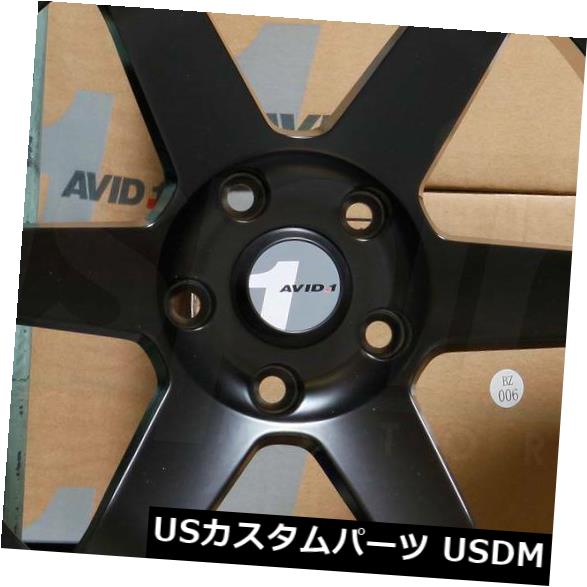 ホイール 4本セット 4-新しい18インチAVID1 AV06 AV-06ホイール18x8.5 5x100 35マットブラックリム  4-Nの通販は