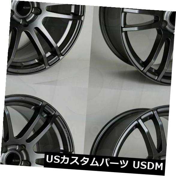 ホイール 4本セット 4-新しい18 "Enkei TSP6 Wheels 18x8 5x112 45 Gunmetal Paint Rimの通販は