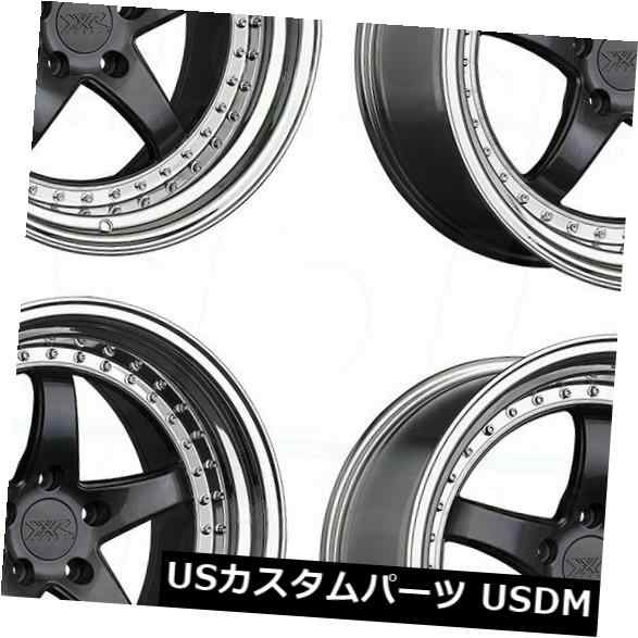 ホイール 4本セット 4-新しい18インチXXR 565ホイール18x8.5 5x100 35グラファイトプラチナリップリム  4-New の通販は