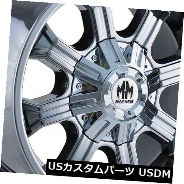 ホイール 4本セット 4-新しい17 "Mayhem Beast Wheels 17x9 5x114.3 / 5x5 18 PVDリム  4の通販は