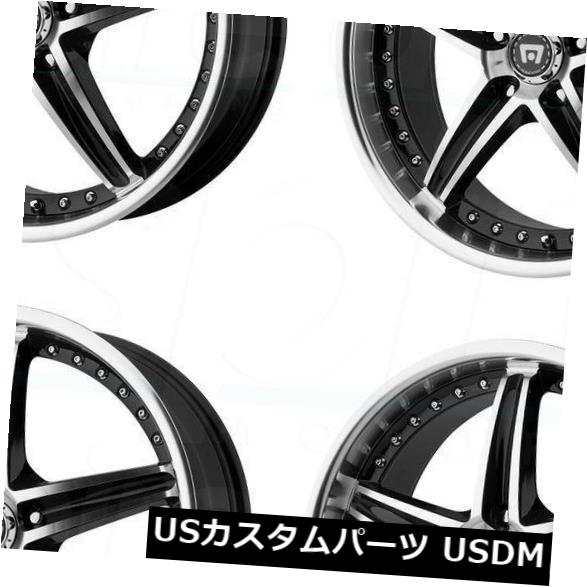 ホイール 4本セット 4-新しい16インチMotegi MR107ホイール16x7 5x114.3 45ブラックマシンリム  4-New 1の通販は