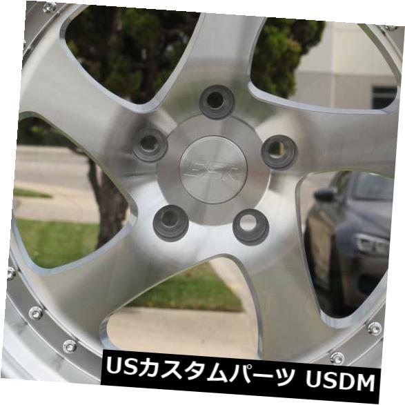 ホイール 4本セット 4-新しい17 "ESR SR02 SR2ホイール17x8.5 5x100 30機械加工シルバーリム 4-New 1の通販は