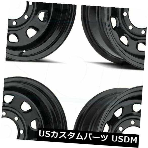 ホイール 4本セット 4-New 15 "Vision 84 Vision Wheels 15x8 6x5.5 / 6x139.7 -19ブの通販は