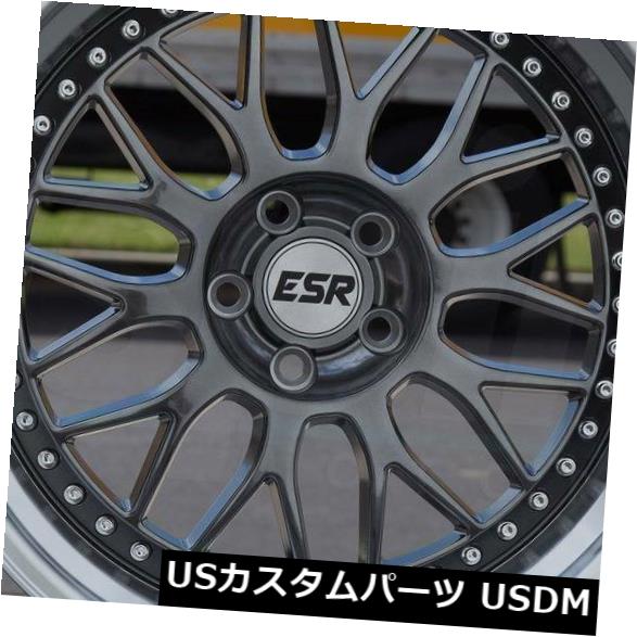 ホイール 4本セット 4-新しい18インチESR SR01 SR1ホイール18x8.5 / 18x9.5 5x100 30/22ガンメタルスの通販は