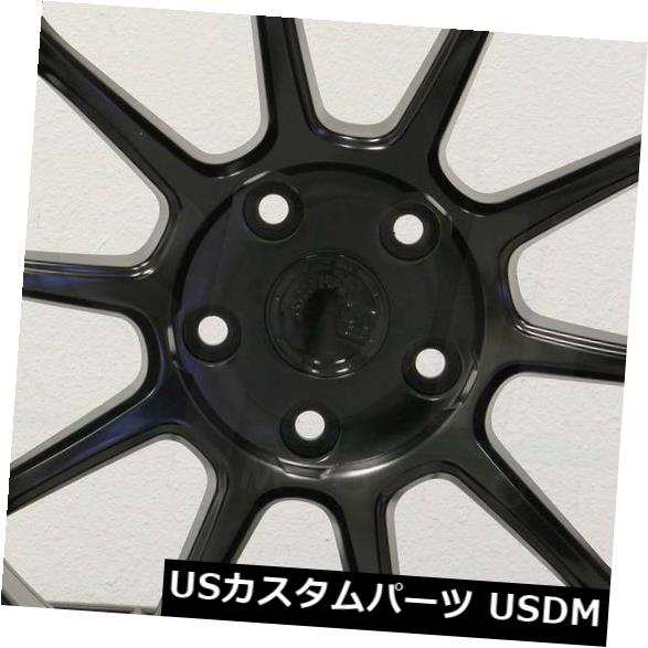 ホイール 4本セット 4-新しい17 "Aodhan AH06 AH6ホイール17x9 5x100 35ブラックリム  4-New 17" の通販は