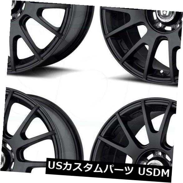 ホイール 4本セット 4-新しい17 "Motegi MR118ホイール17x8 5x112 45マットブラックリム  4-New 17" の通販は 306,240円