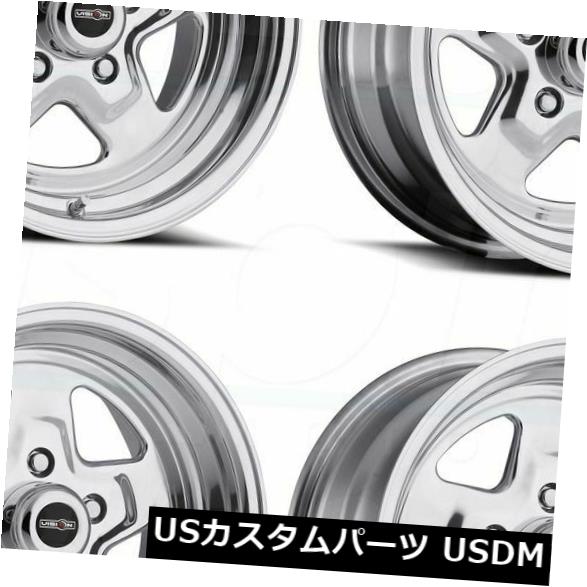 ホイール 4本セット 4-New 15 "Vision 521 Nitro Wheels 15x8 4x108 / 4x4 27ポリッシュドの通販は 291,720円