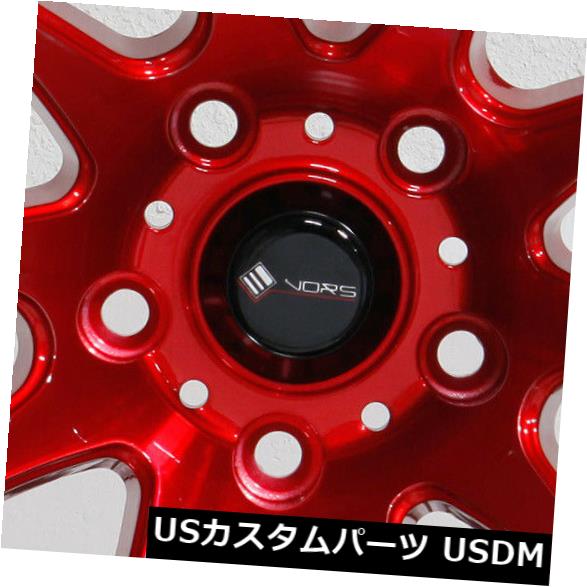 ホイール 4本セット 4-New 17 "Vors TR4 Wheels 17x9 5x115 30 Candy Red Rims  4-Nの通販は