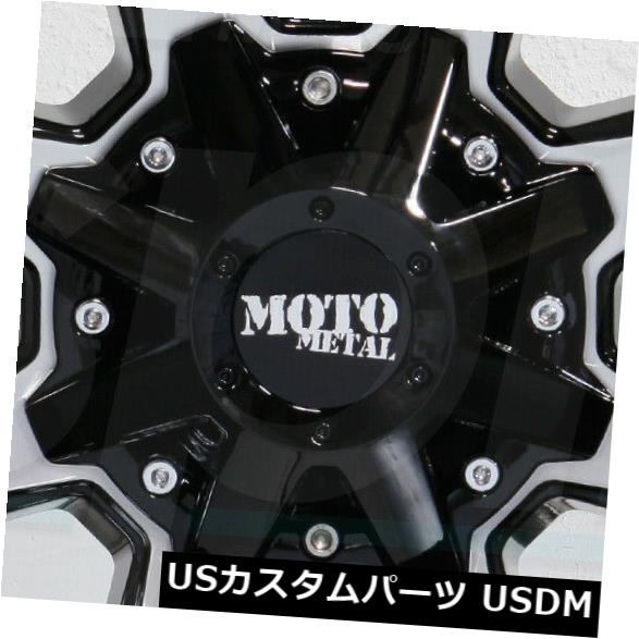 ホイール 4本セット 4-新しい17 "Moto Metal MO970ホイール17x8 8x170 0ブラックマシンリム  4-New 1の通販は