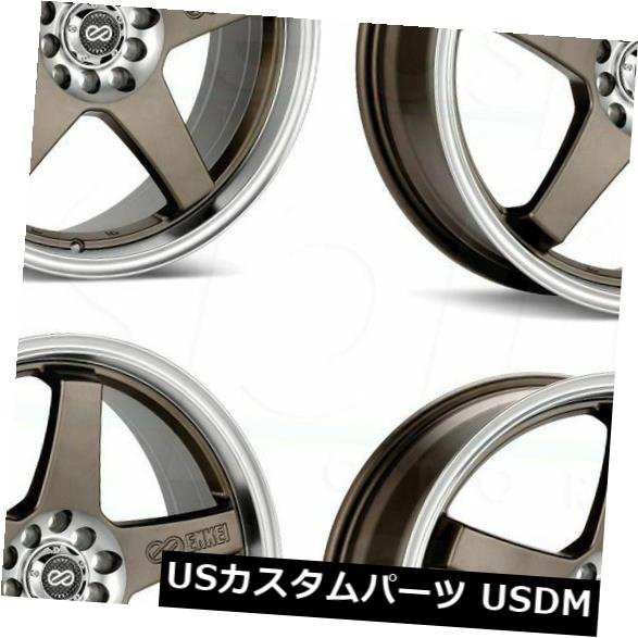 ホイール 4本セット 4-新しい18インチEnkei Ev5ホイール18x7.5 5x100