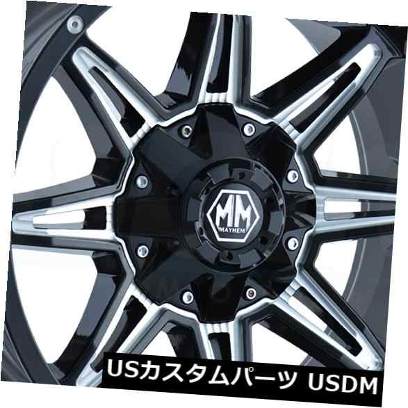 ホイール 4本セット 4-新しい18 "Mayhem Rampage Wheels 18x9 6x135 / 6x5.5 18 Black の通販は