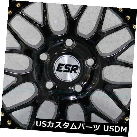 ホイール 4本セット 4-新しい18インチESR SR01 SR1ホイール18x9.5 5x120 35グロスブラックリム  4-New 1の通販は 364,320円