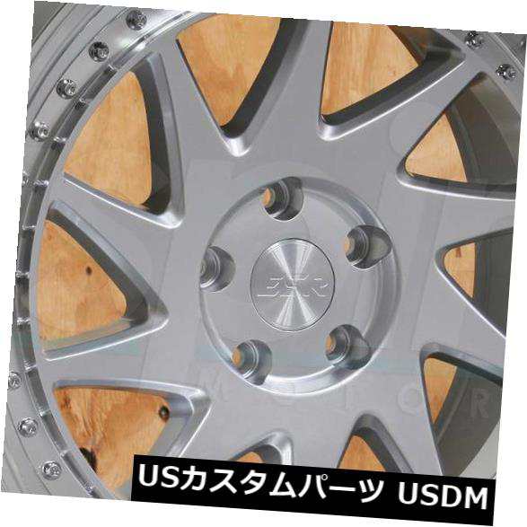 ホイール 4本セット 4-新しい18インチESR SR09 SR9ホイール18x9.5 5x120 35ハイパーシルバーリム 4-New ｜au  PAY マーケット