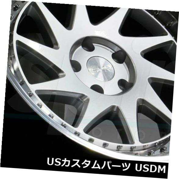 ホイール 4本セット 4-新しい18インチESR SR09 SR9ホイール18x9.5 5x120 35ハイパーシルバーリム 4-New ｜au  PAY マーケット