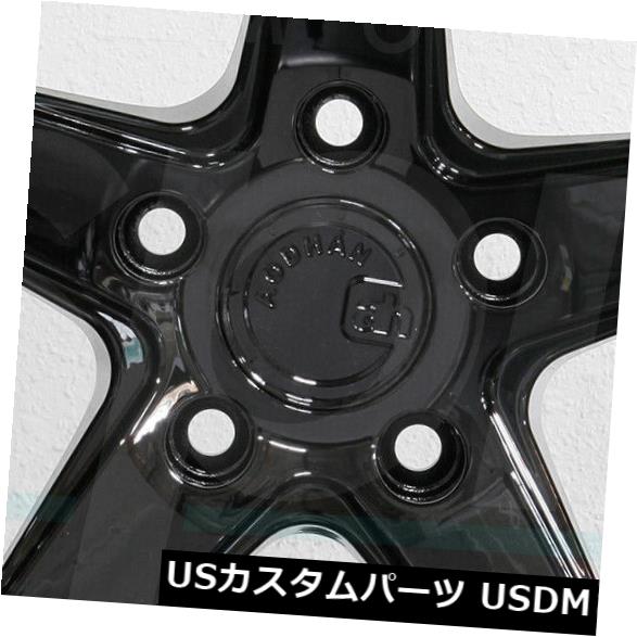 ホイール 4本セット 4-新しい18インチAodhan DS05 DS5ホイール18x9.5 5x100 35ブラックリム 4-New 1の通販は