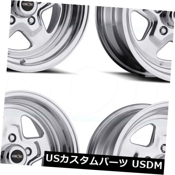 ホイール 4本セット 4-New 15 "Vision 521 Nitro Wheels 15x8 5x114.3 0ポリッシュリム  4-の通販は 291,720円