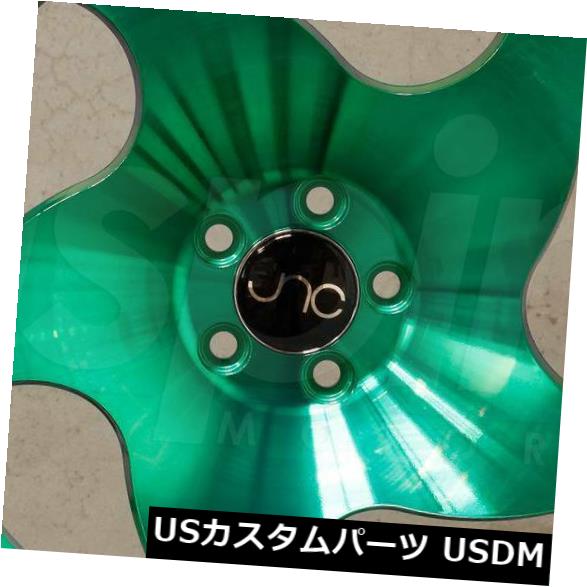 ホイール 4本セット 4-新しい18インチJNC 036 JNC036ホイール18x8.5 5x114.3 30透明グリーンリム  4-Neの通販は