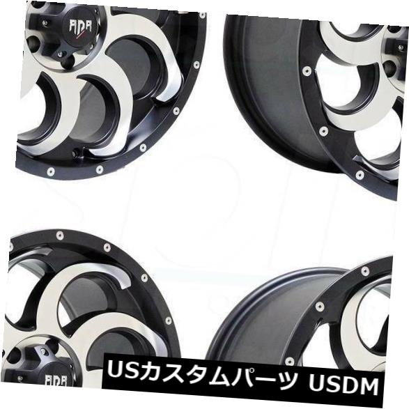 ホイール 4本セット 4-新しい18インチRDR RD14ホイール18x9 6x5.5 / 6x139.7 -12ブラックマシンリム  4-の通販は 163,680円