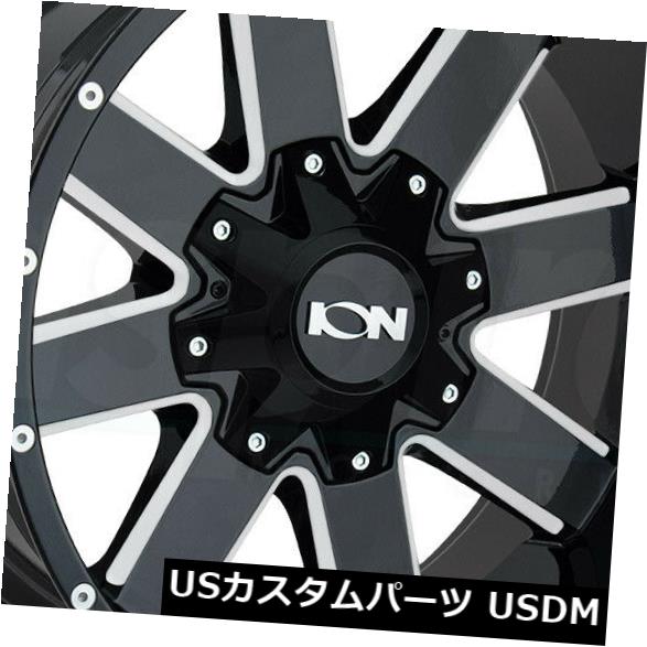 ホイール 4本セット 4-新しい17 "イオン141ホイール17x9 6x135 / 6x5.5 -12グロスブラックミルドリム 4-Neの通販は