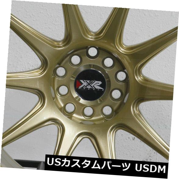 ホイール 4本セット 4-新しい18インチXXR 527ホイール18x8.75 5x100 / 5x114.3 35ゴールドリム  4-Neの通販は